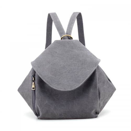 Solid Fashion Canvas Women Backpacks